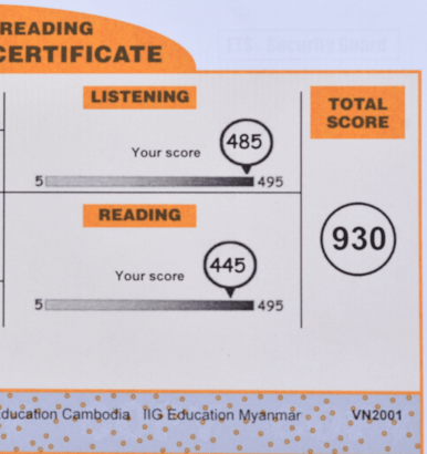 toeic 800+