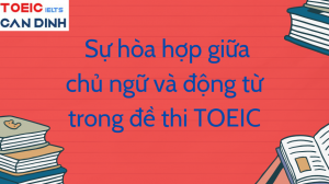 sự hòa hợp giữa chủ ngữ và động từ trong đề thi TOEIC