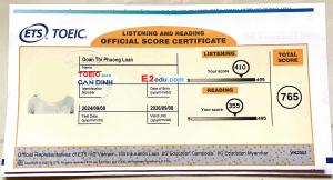 TOEIC CẨN ĐÌNH