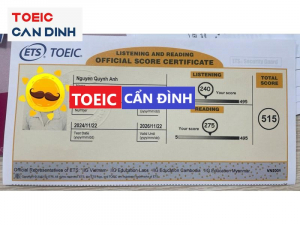 TOEIC CẨN ĐÌNH