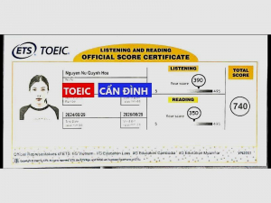 TOEIC CẨN ĐÌNH