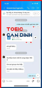TOEIC CẨN ĐÌNH