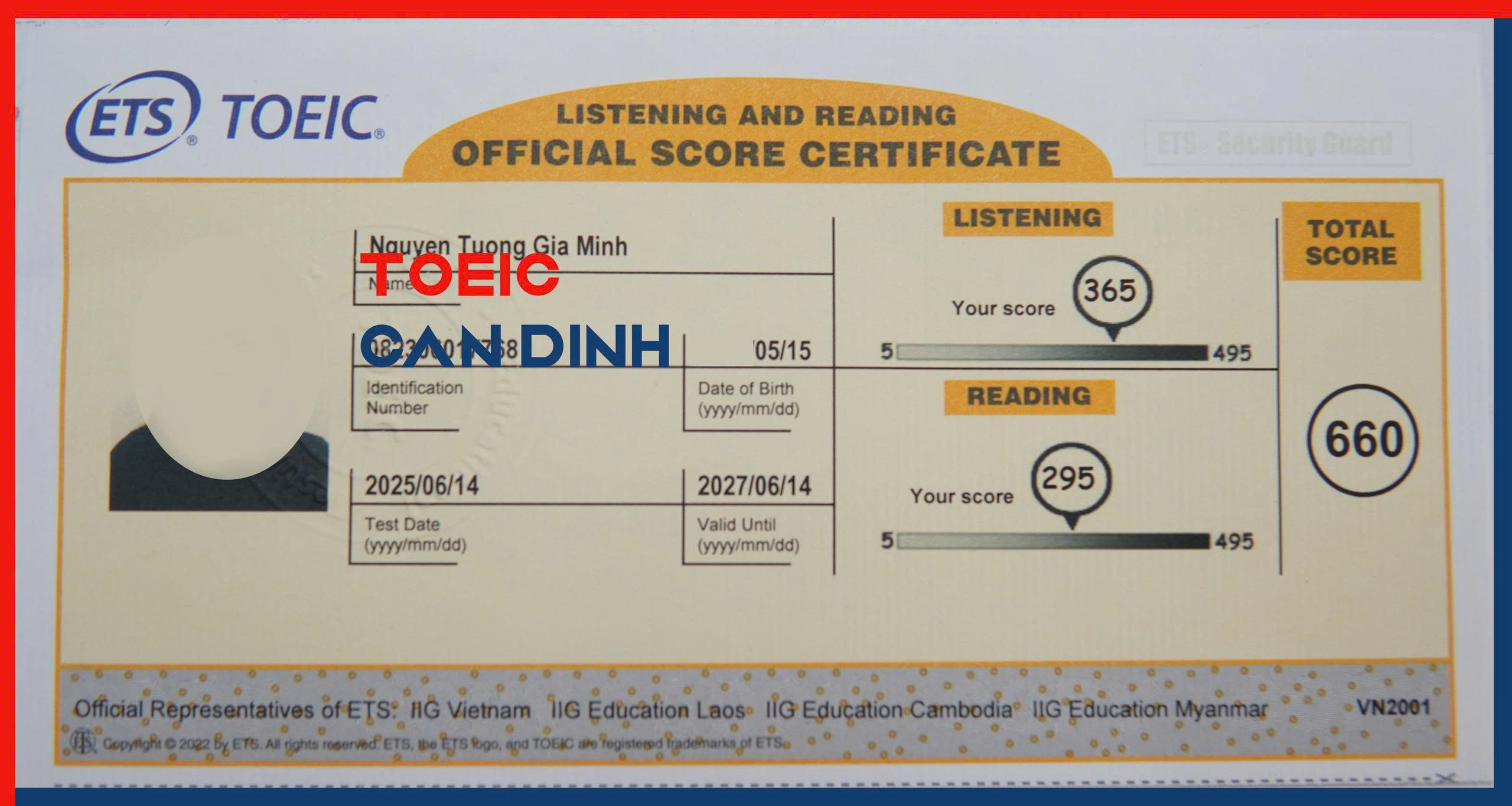 TOEIC CẨN ĐÌNH