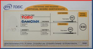 Toeic Cẩn Đình