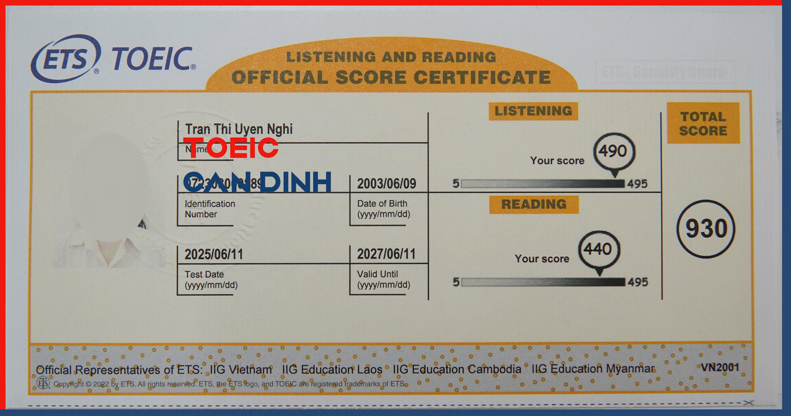Toeic Cẩn Đình