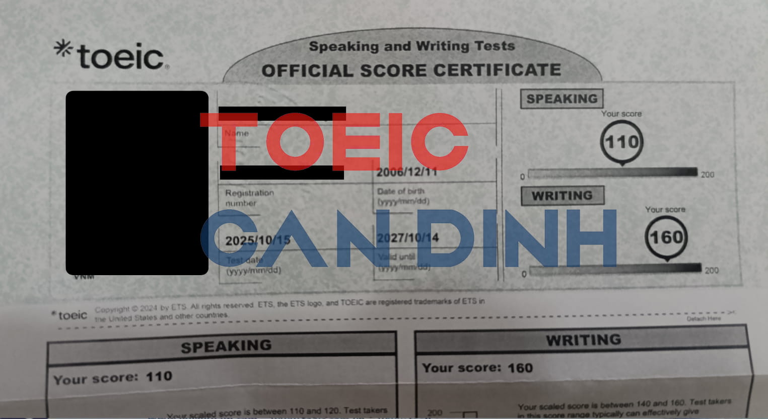 TOEIC CAN DINH