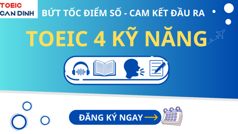 Khóa học Writing & Speaking Toeic của Toeic Cẩn Đình có gì?