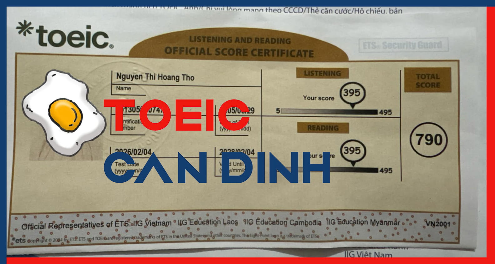 TOEIC CẨN ĐÌNH