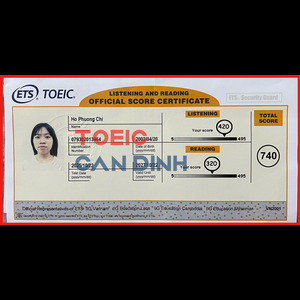 Hành trình 4 tháng chinh phục TOEIC 740 tại TOEIC Cẩn Đình